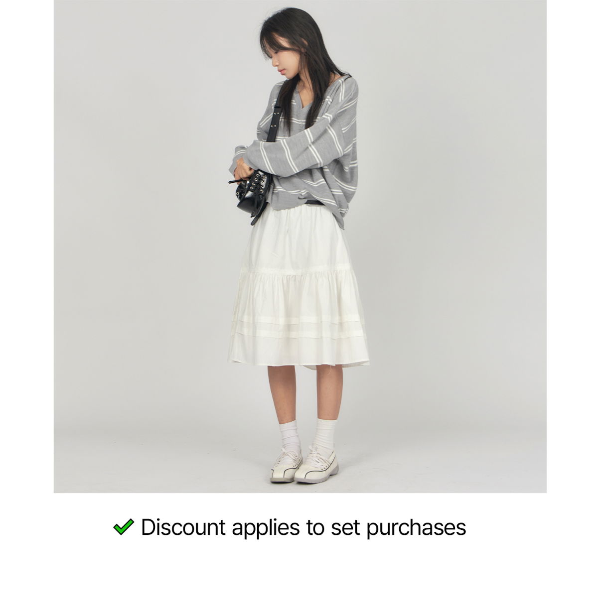 긴팔 티셔츠 모델 착용 이미지-S1L14