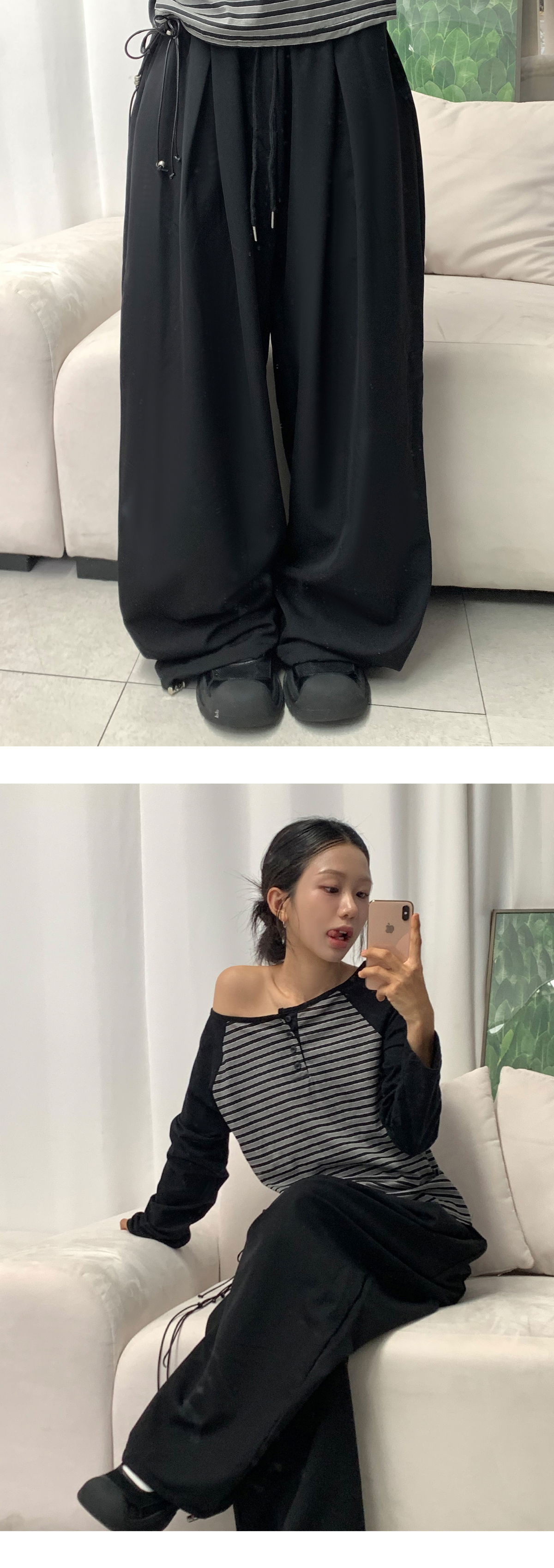 바지 모델 착용 이미지-S1L7