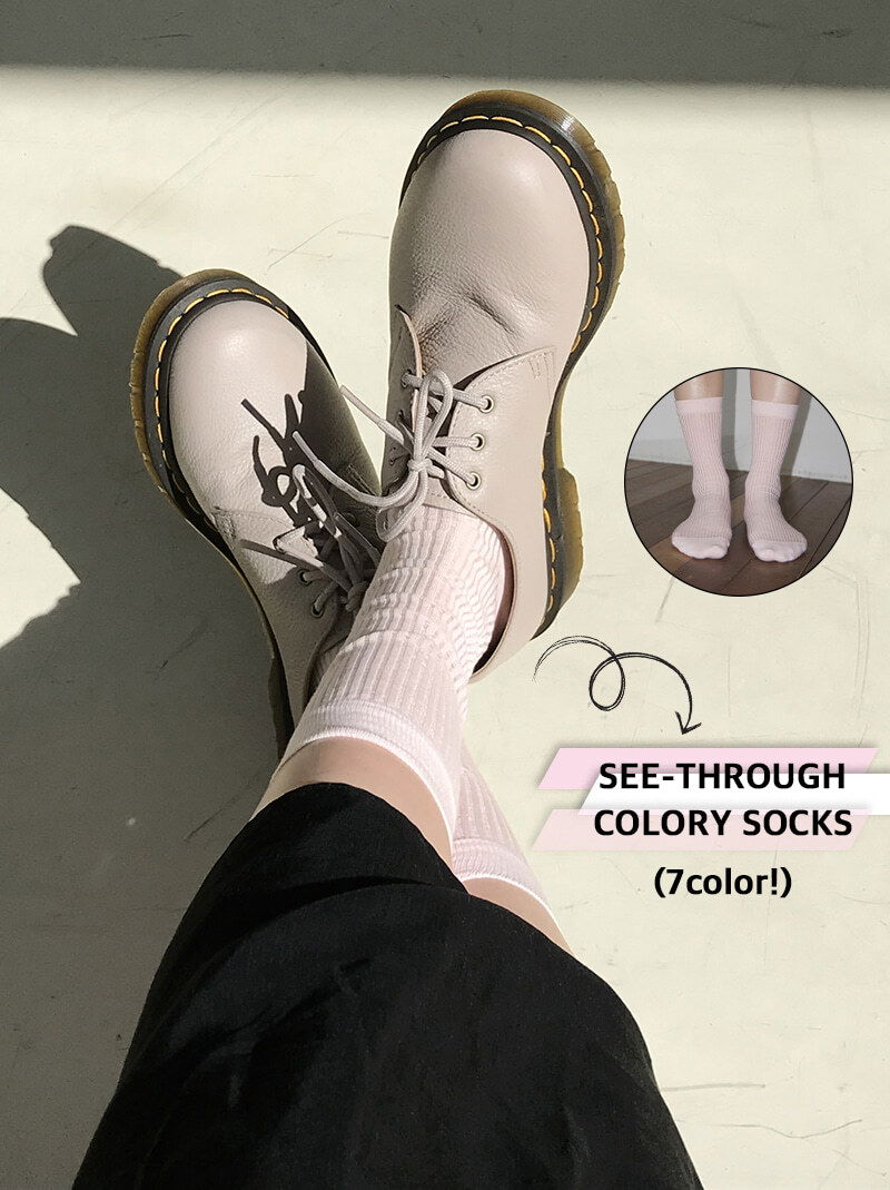 SEE-THROUGH COLORY SOCKS