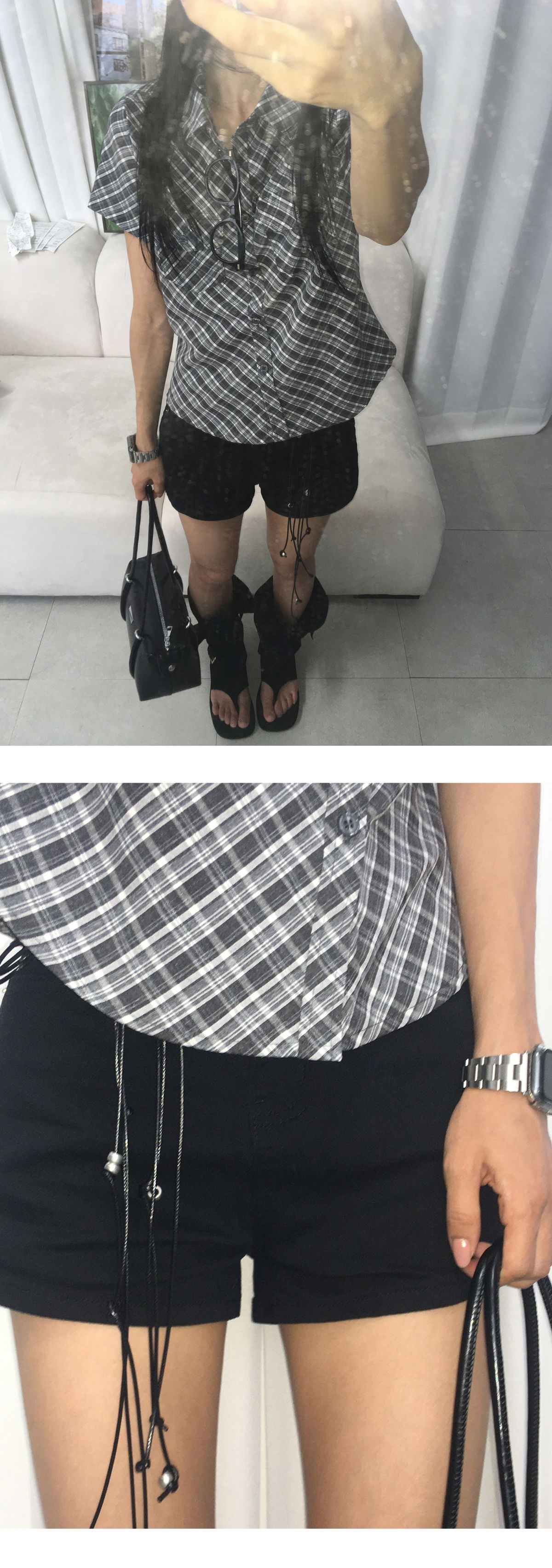 미니 스커트 모델 착용 이미지-S3L9