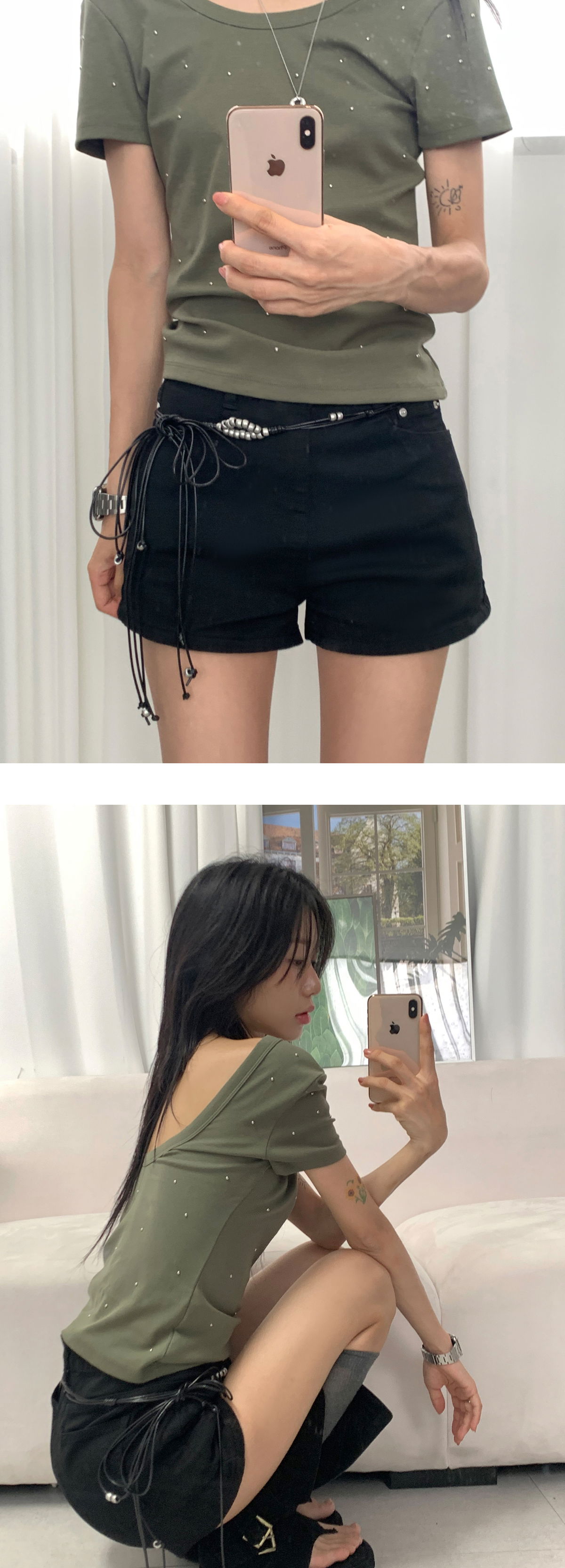 미니 스커트 모델 착용 이미지-S3L5