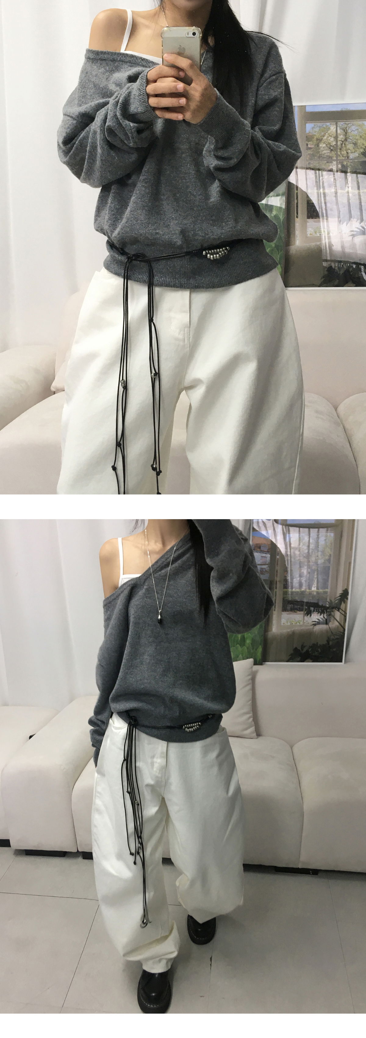 바지 모델 착용 이미지-S1L16