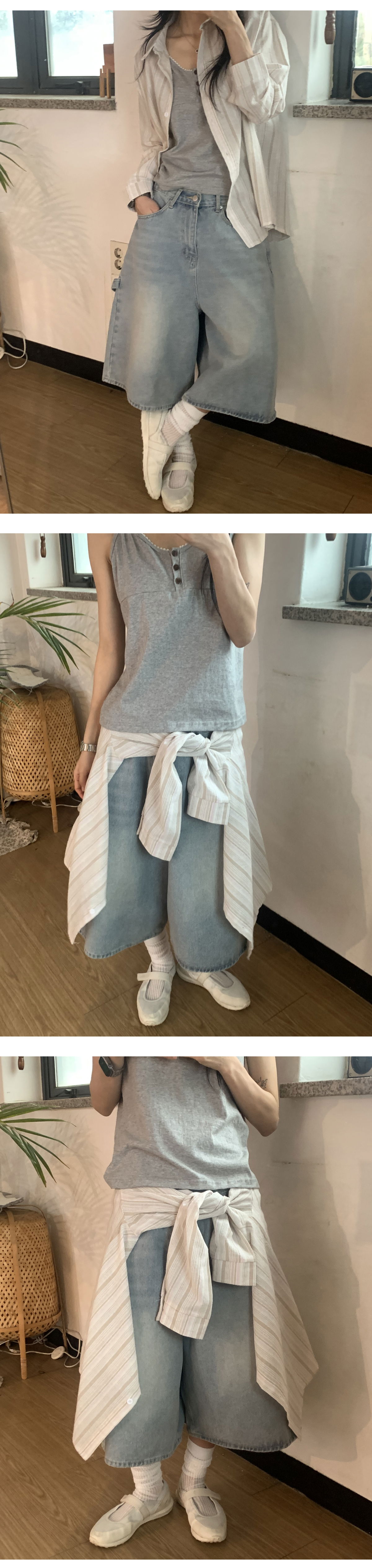 멜빵 스커트/바지 상품상세 이미지-S1L10