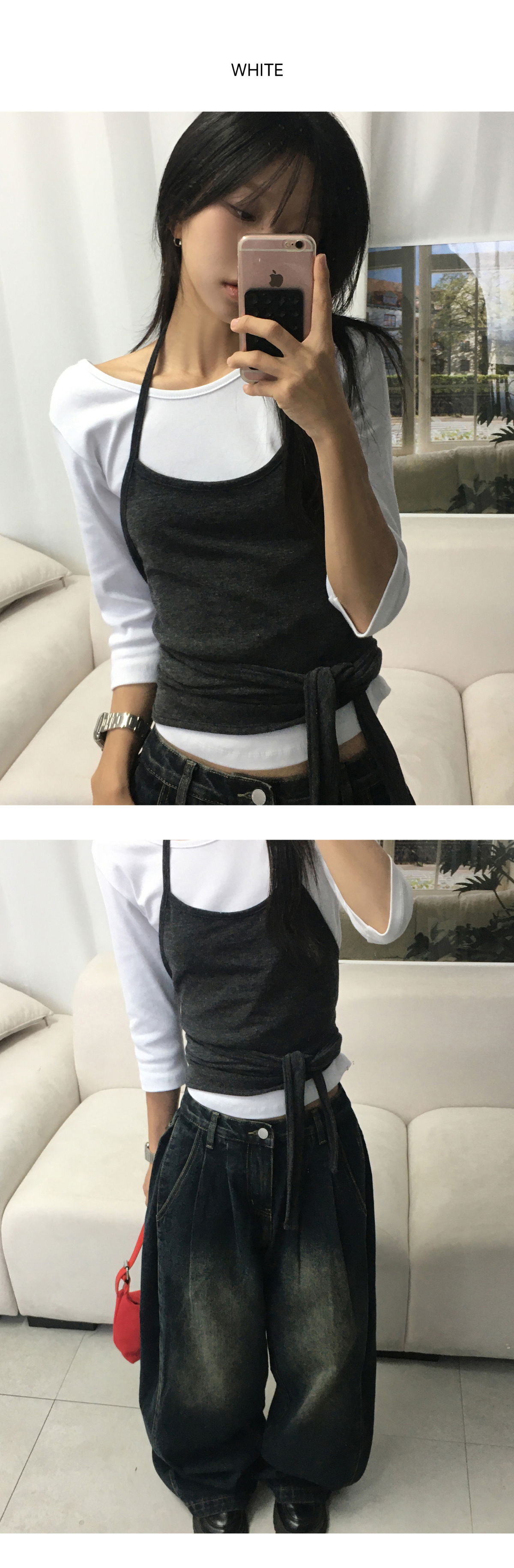 카디건 모델 착용 이미지-S1L11