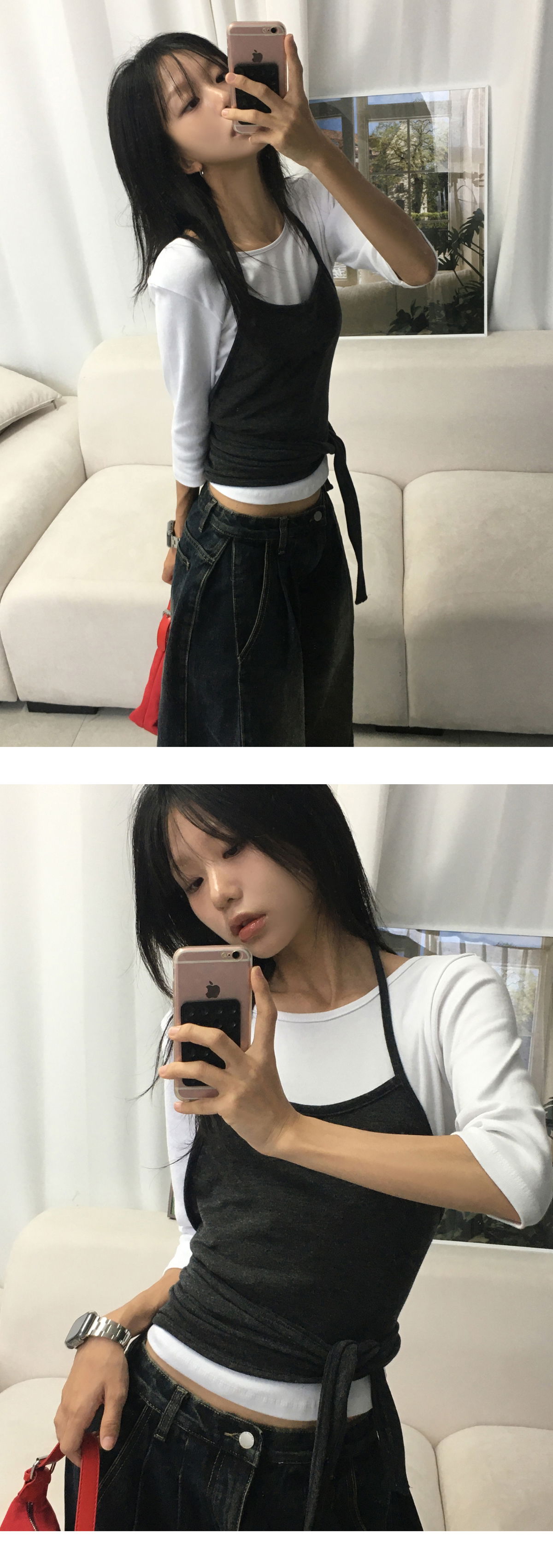 카디건 모델 착용 이미지-S1L10