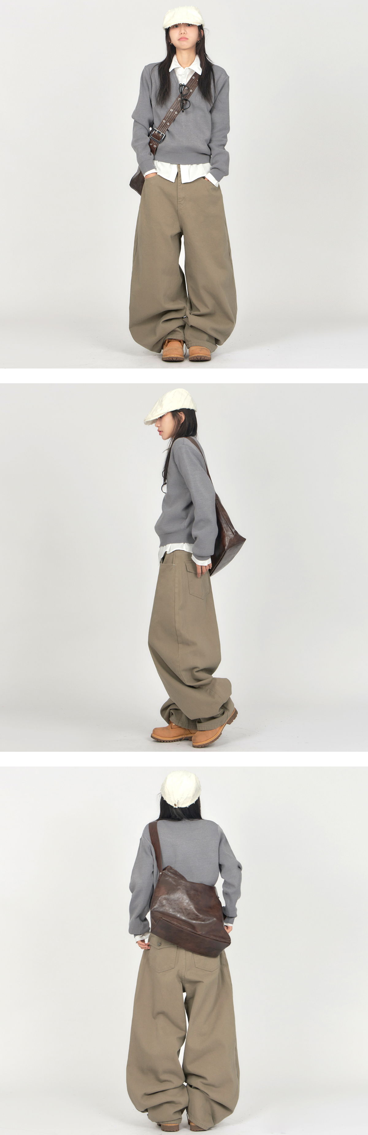 긴팔 티셔츠 모델 착용 이미지-S1L23