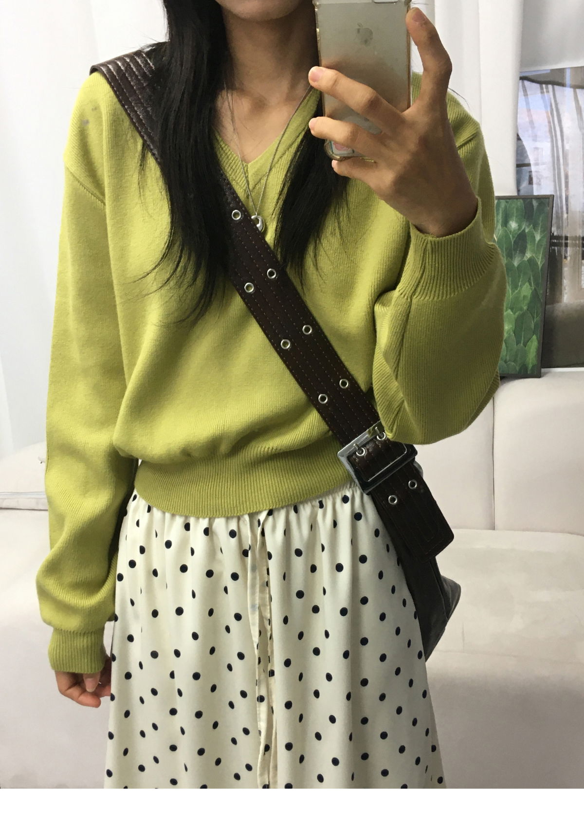 긴팔 티셔츠 모델 착용 이미지-S1L19