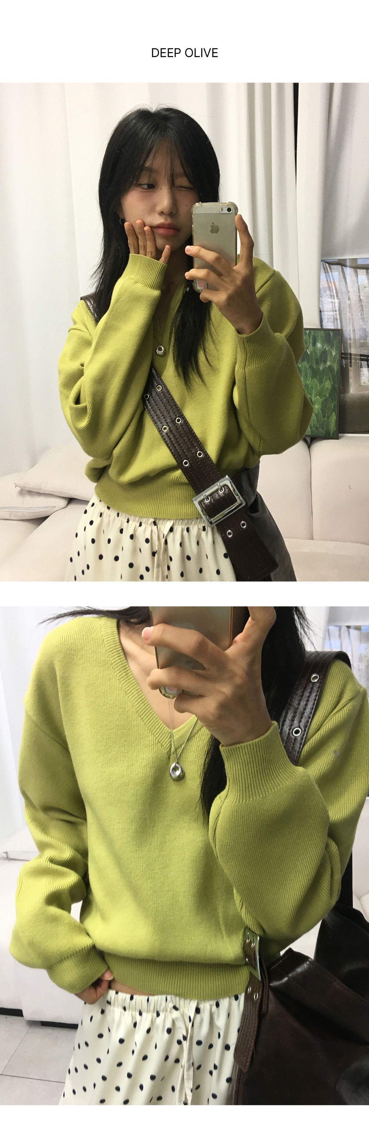 긴팔 티셔츠 모델 착용 이미지-S1L22