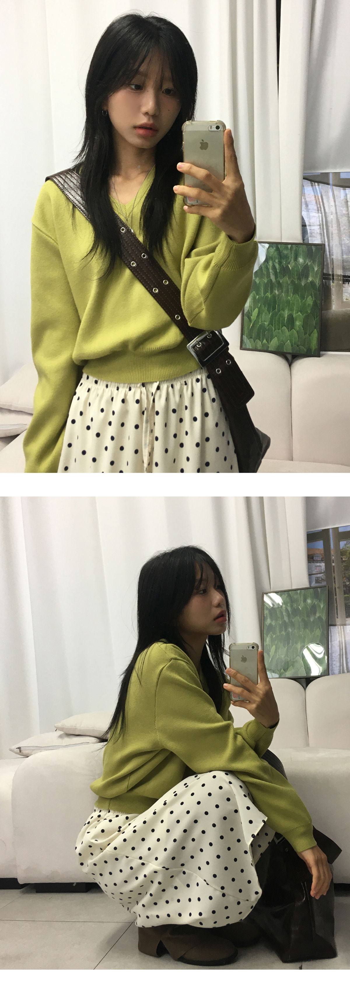 긴팔 티셔츠 모델 착용 이미지-S1L18