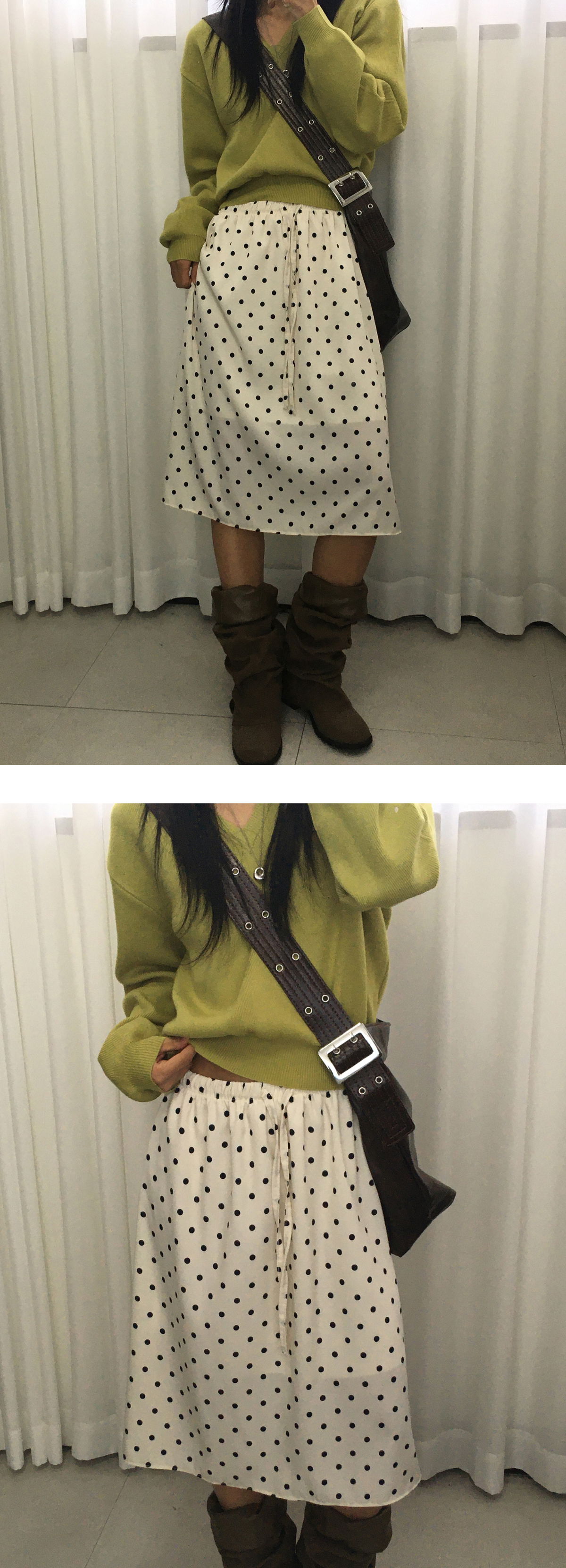 긴팔 티셔츠 모델 착용 이미지-S1L17