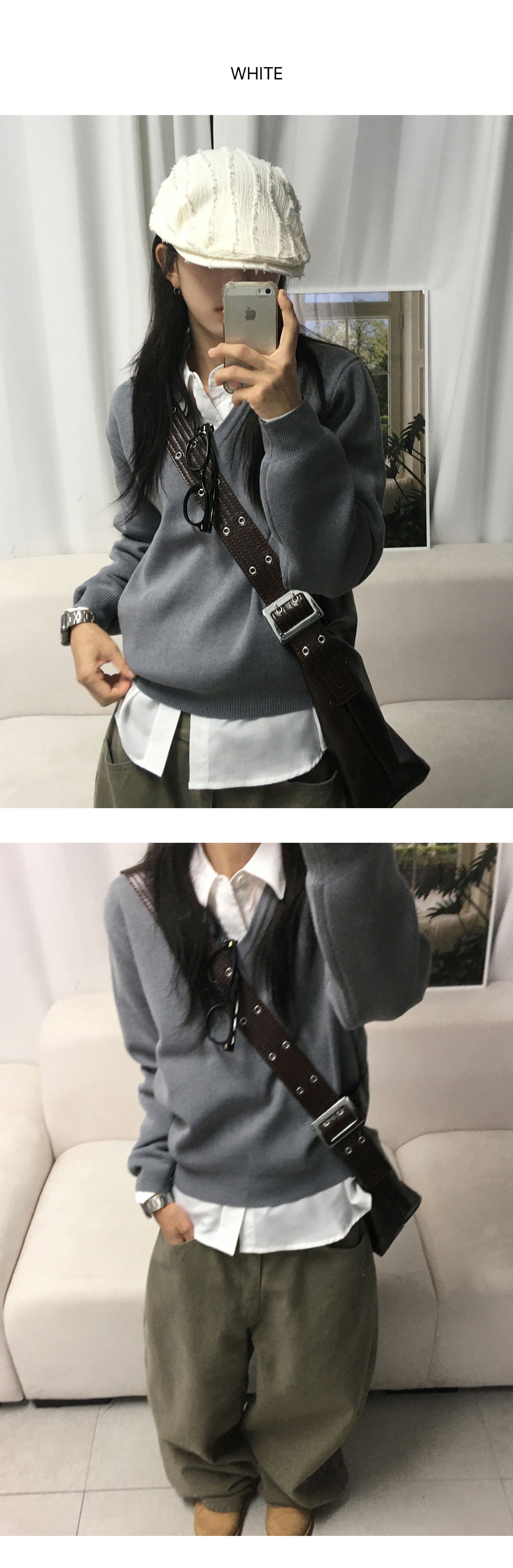 블라우스 모델 착용 이미지-S1L20