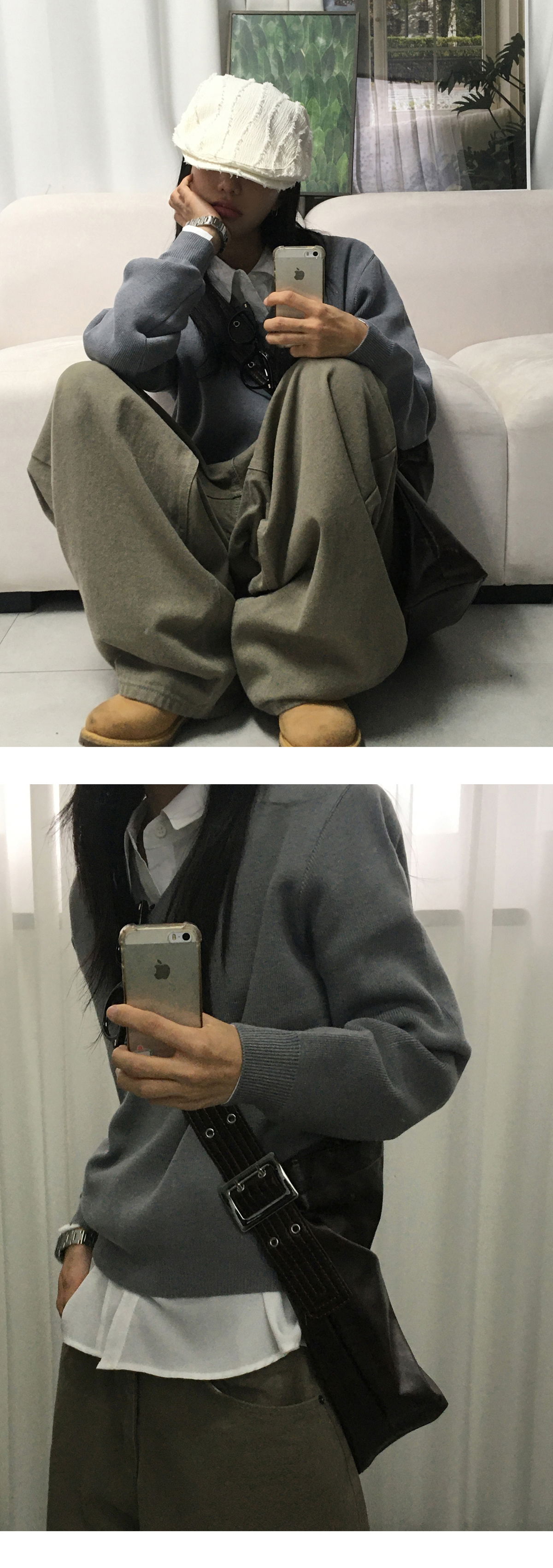 블라우스 모델 착용 이미지-S1L13