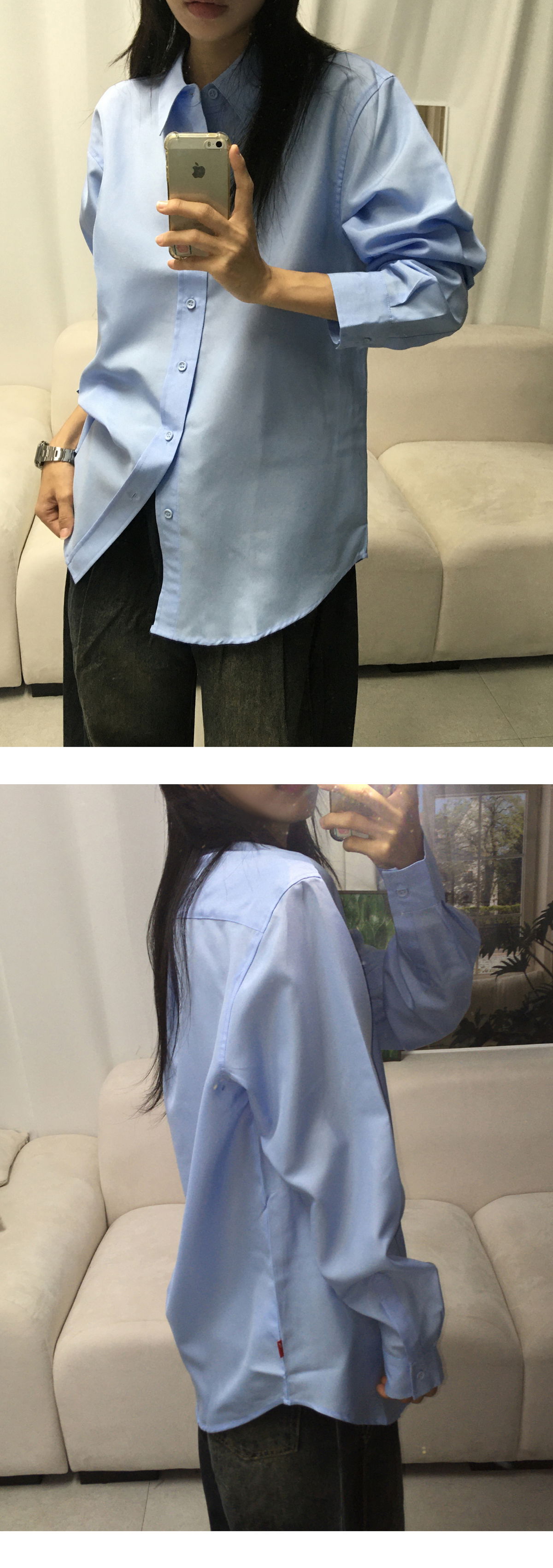 블라우스 모델 착용 이미지-S1L8