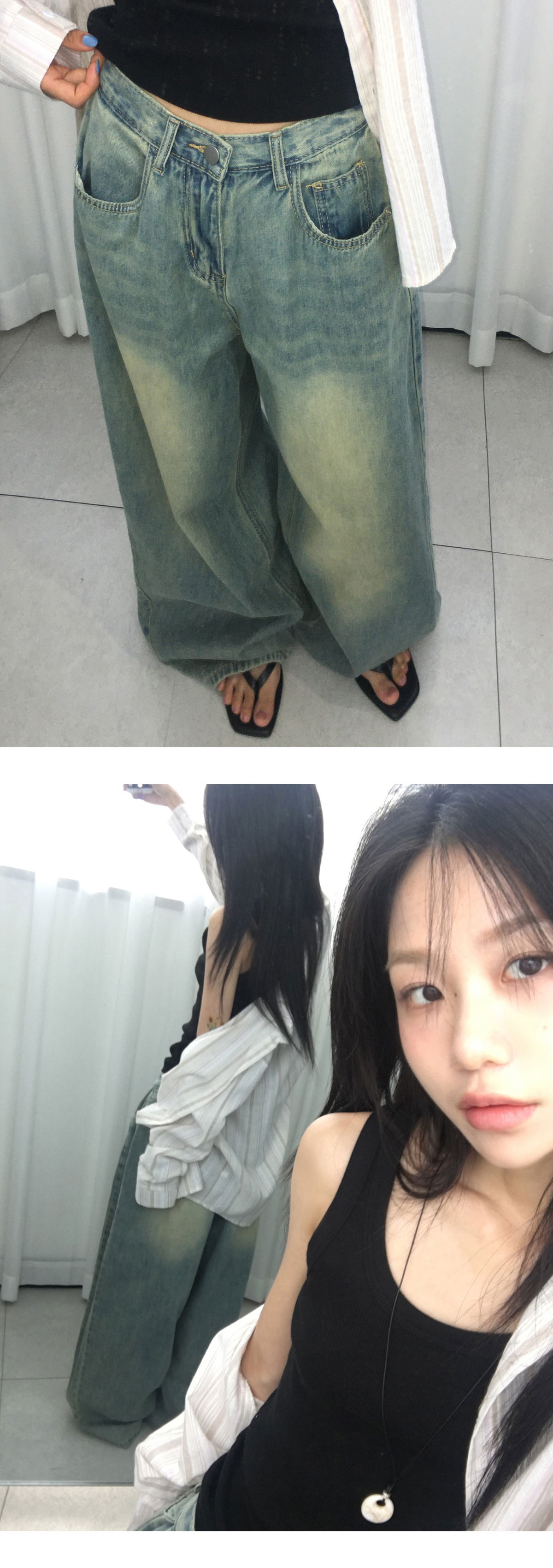 바지 모델 착용 이미지-S1L21