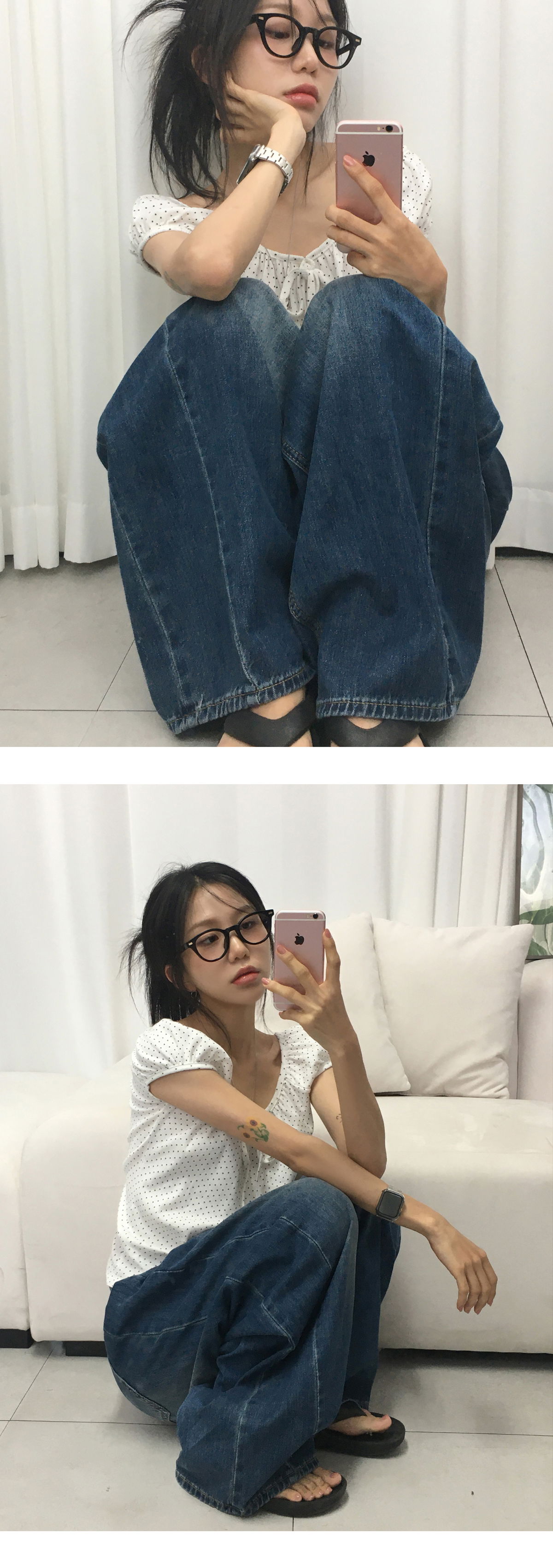 바지 모델 착용 이미지-S1L11