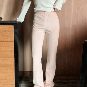 (겨울신상) 벨로아 골지 트레이닝 밴딩 기모 팬츠 (4color)