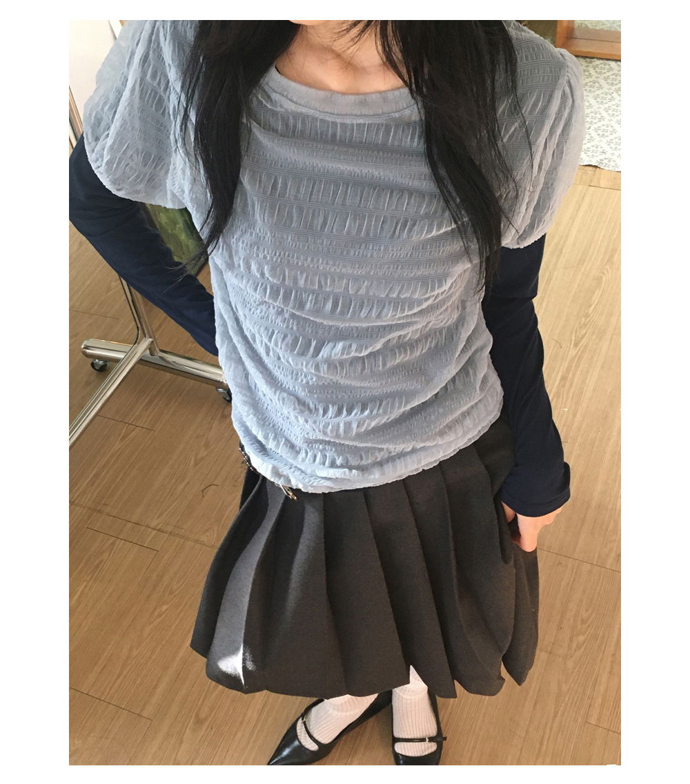 반팔 티셔츠 모델 착용 이미지-S1L8