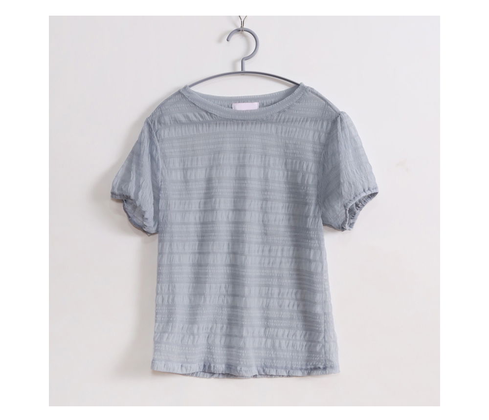 반팔 티셔츠 라벤더 색상 이미지-S1L7