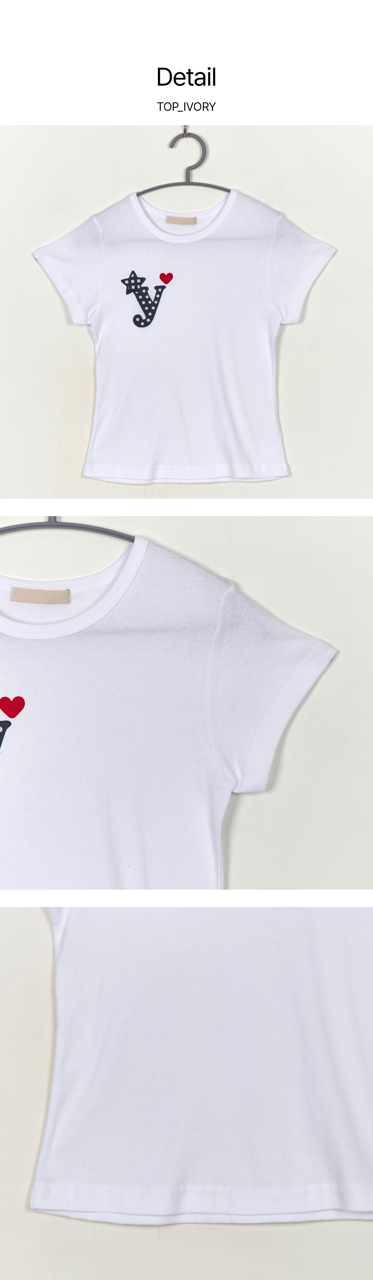 반팔 티셔츠 화이트 색상 이미지-S1L6