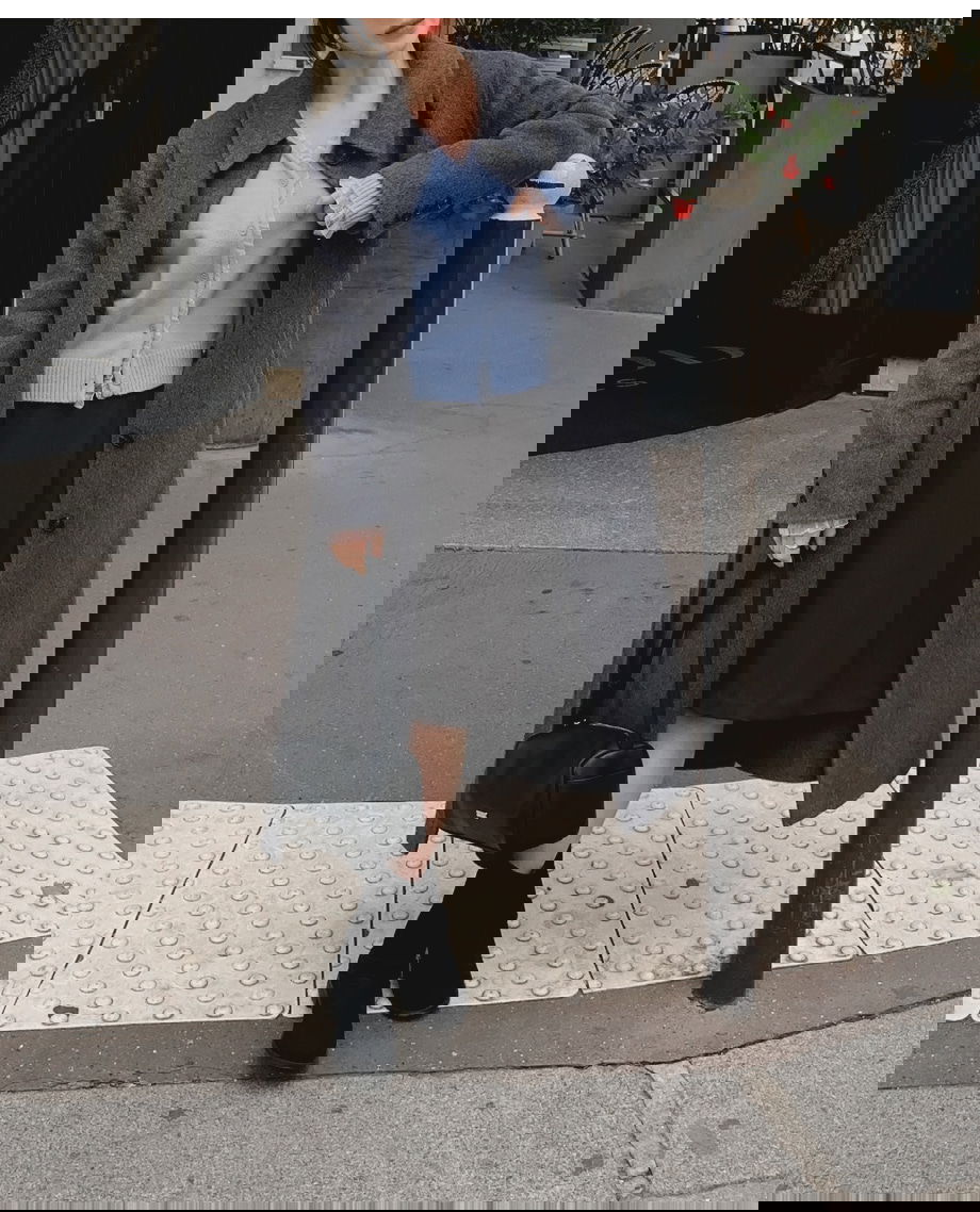 리리앤코 리엔이즈 핀턱 미디 스커트