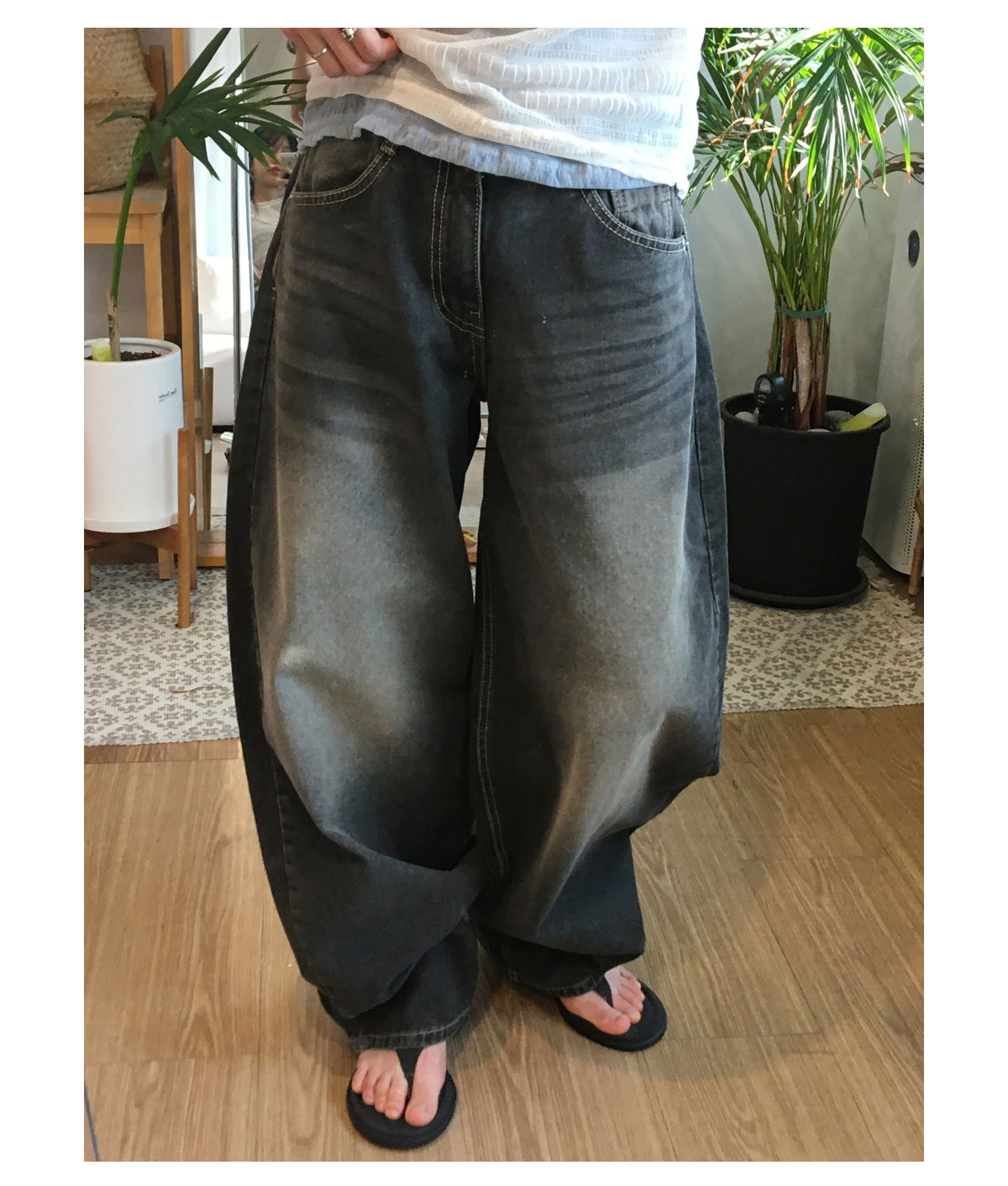 바지 모델 착용 이미지-S1L15