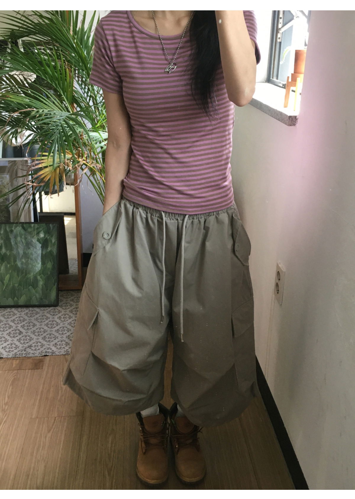 머플러 모델 착용 이미지-S1L7