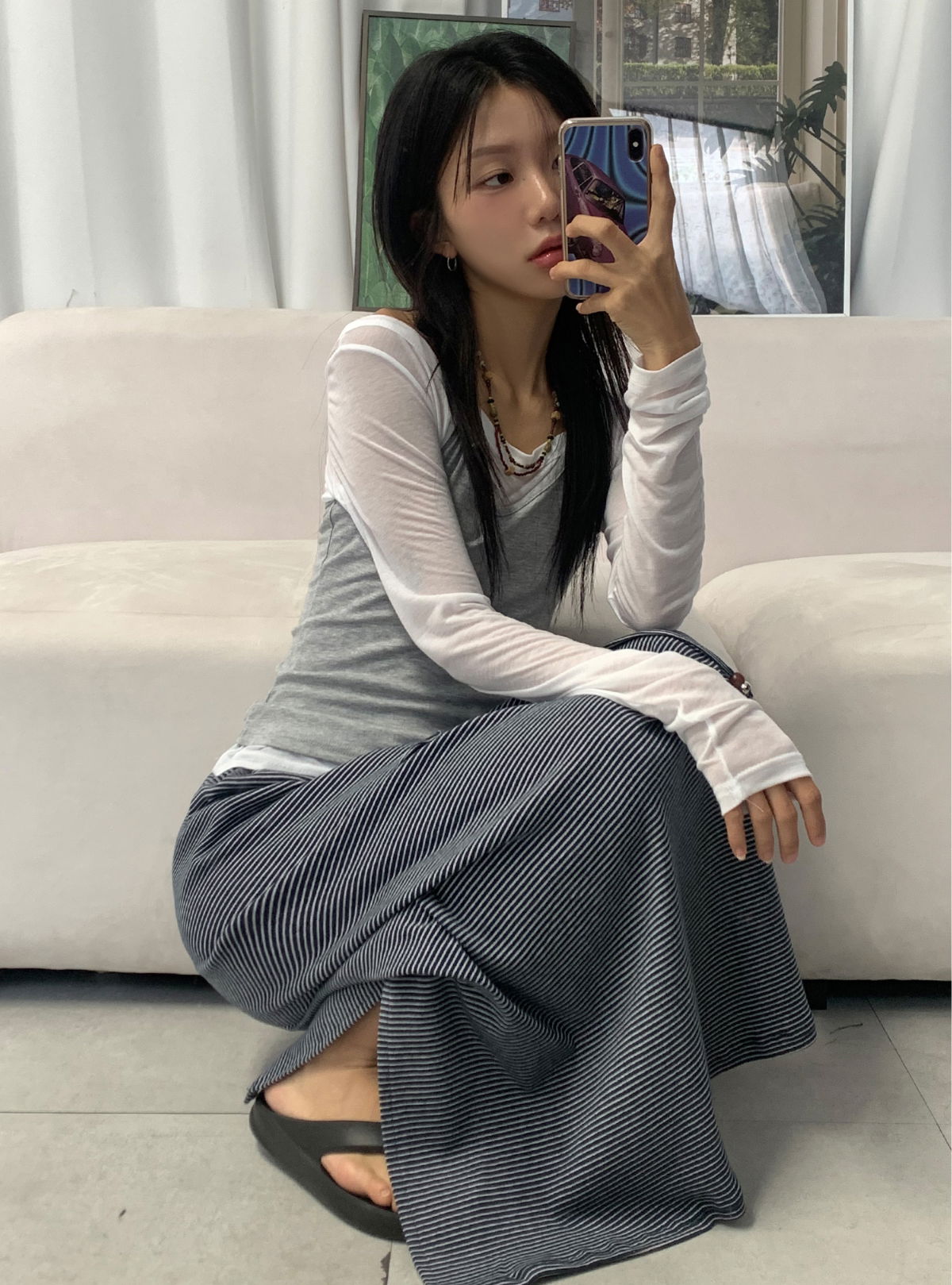 드레스 모델 착용 이미지-S1L11