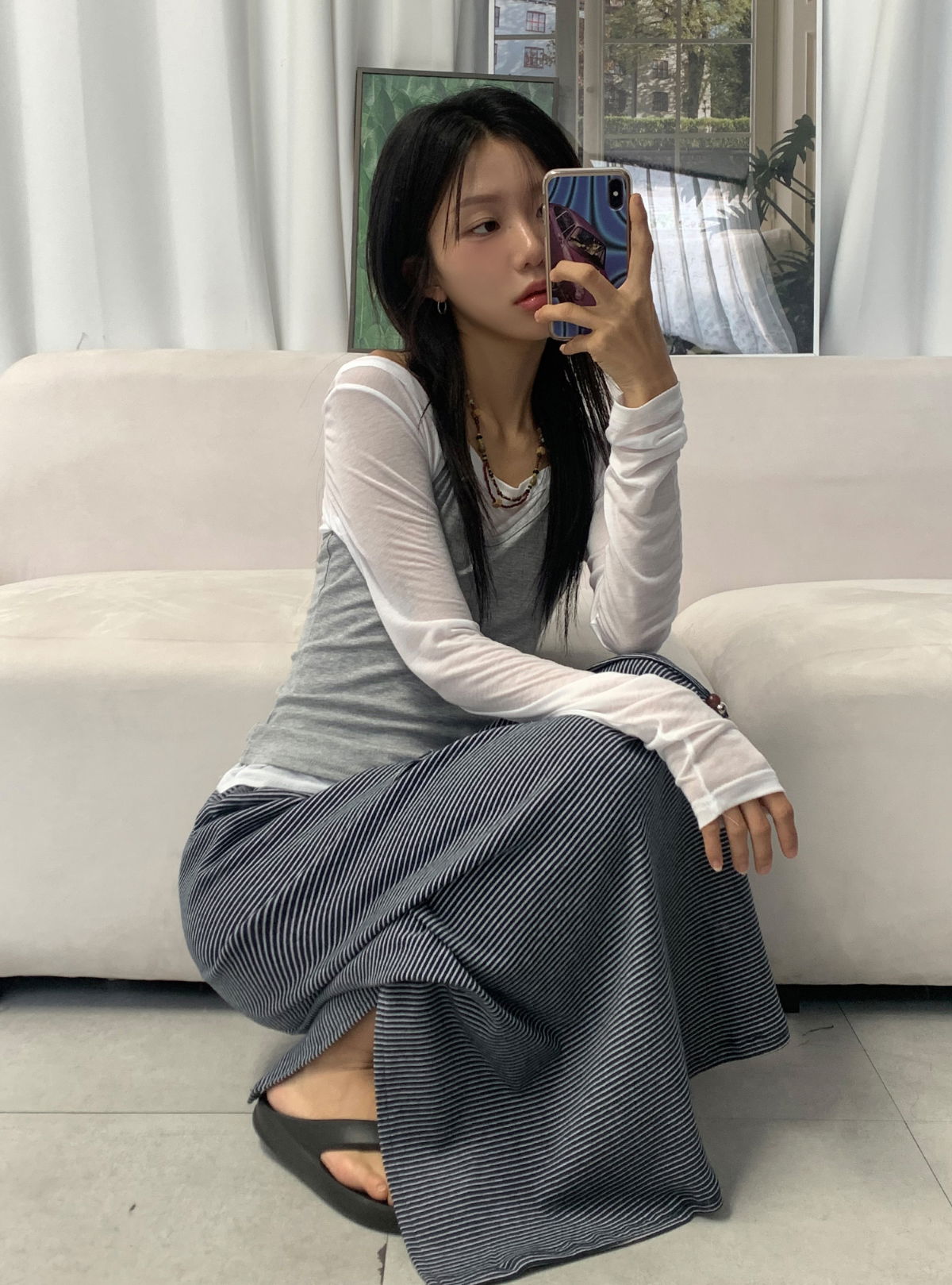 드레스 모델 착용 이미지-S1L6