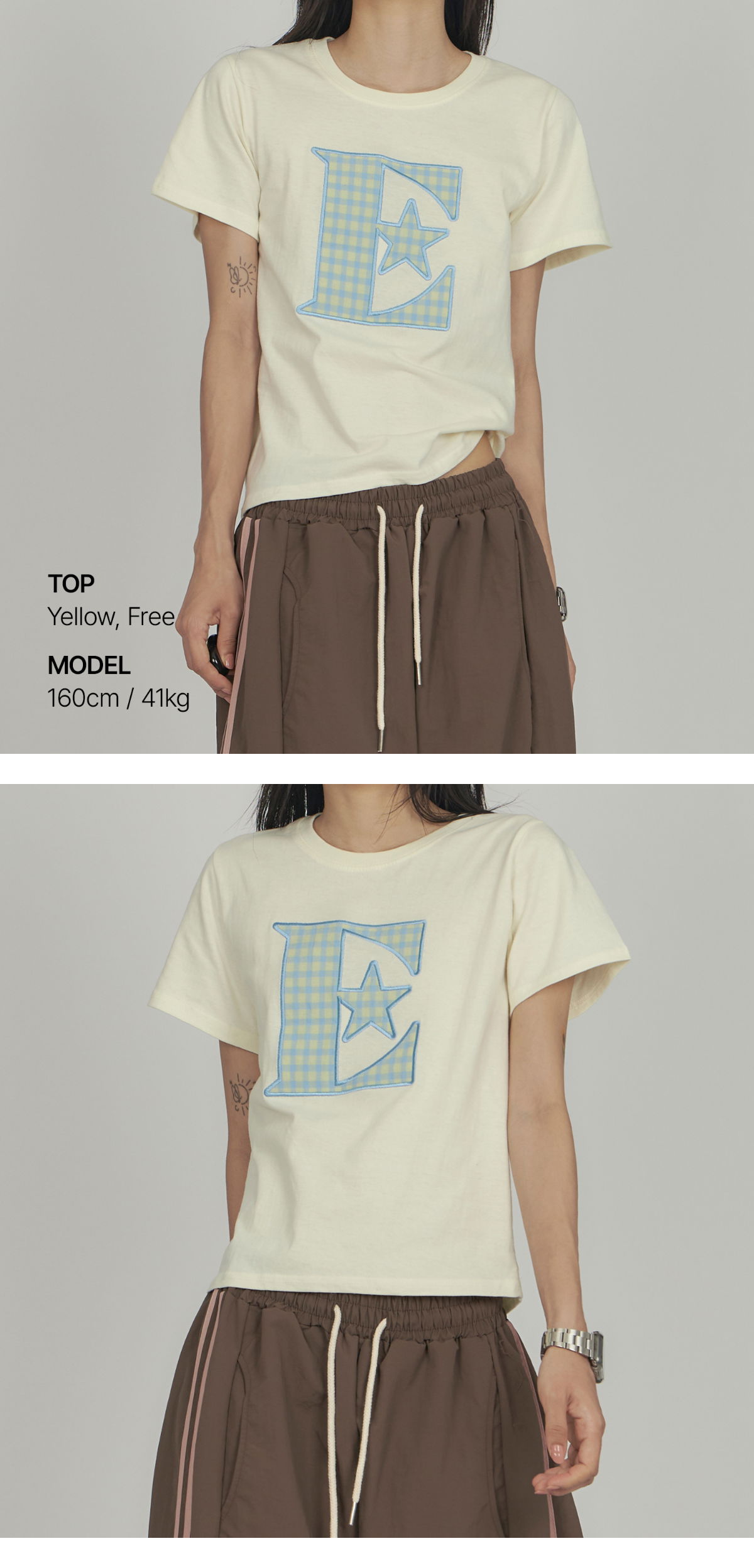 긴팔 티셔츠 모델 착용 이미지-S1L14