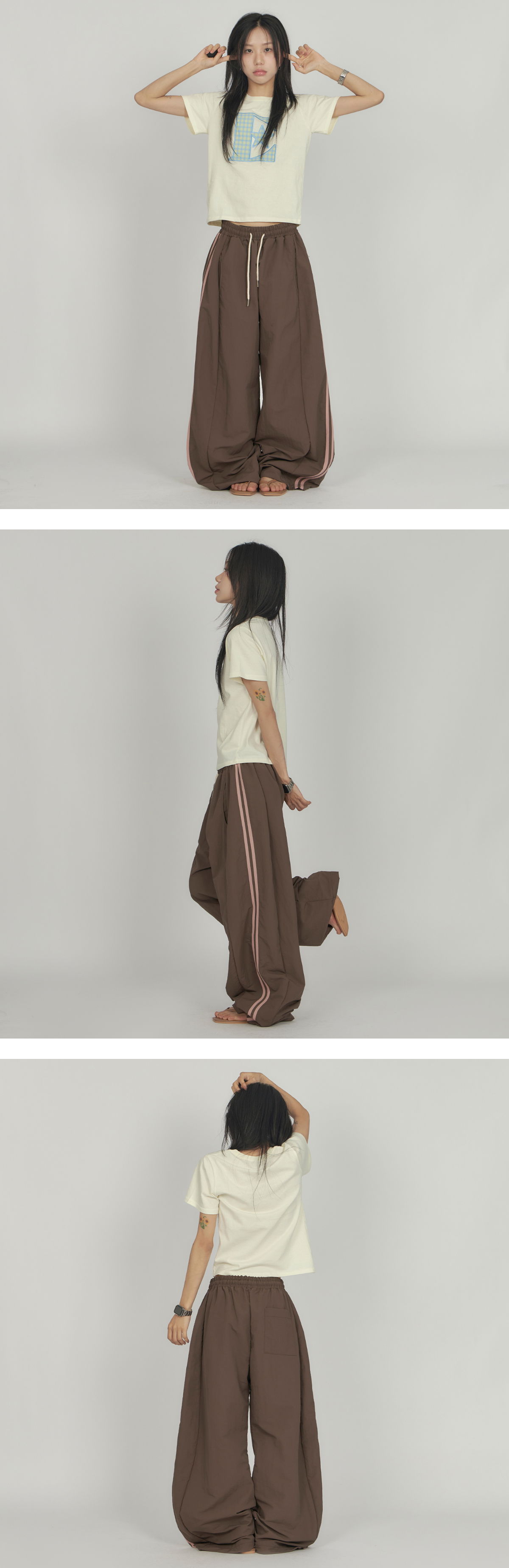 긴팔 티셔츠 모델 착용 이미지-S1L13