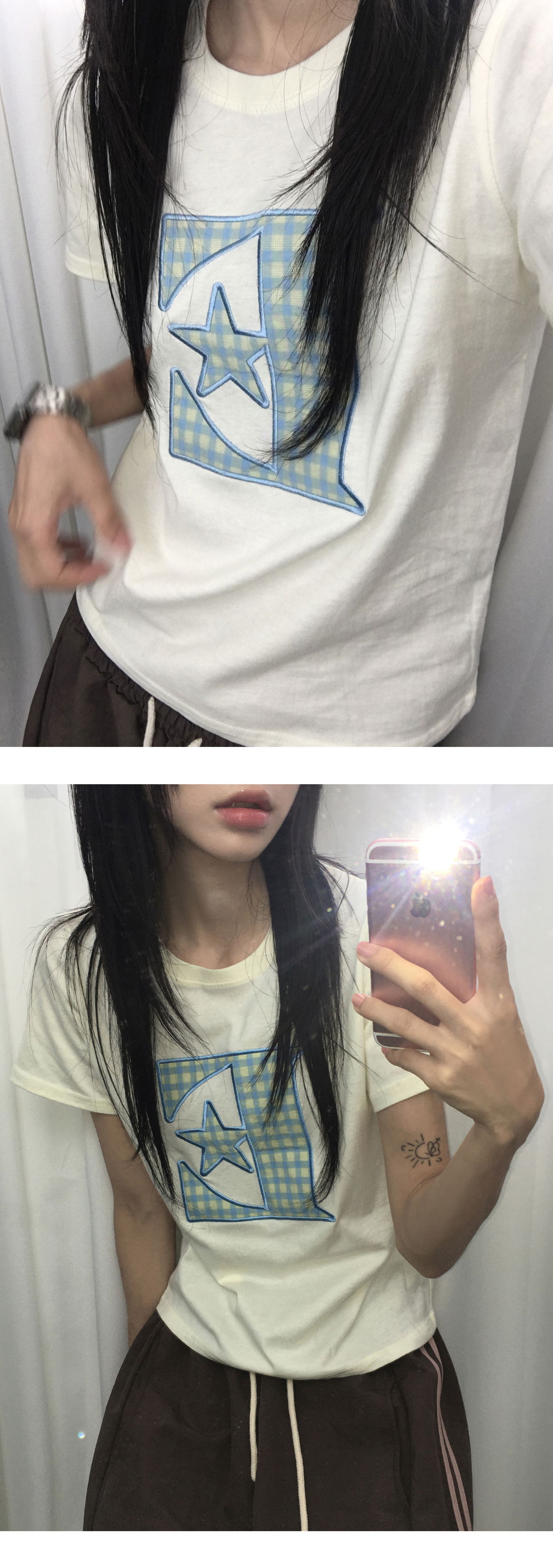 긴팔 티셔츠 모델 착용 이미지-S1L11