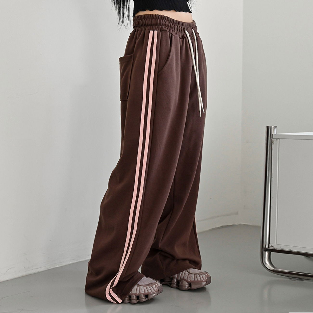 運動休閒鬆緊長褲