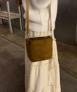 미니멀 스웨이드 복조리 토트백 세무 스퀘어 꼬임 꽈배기 핸들 미니백 숄더백 크로스백 핸드백 가방