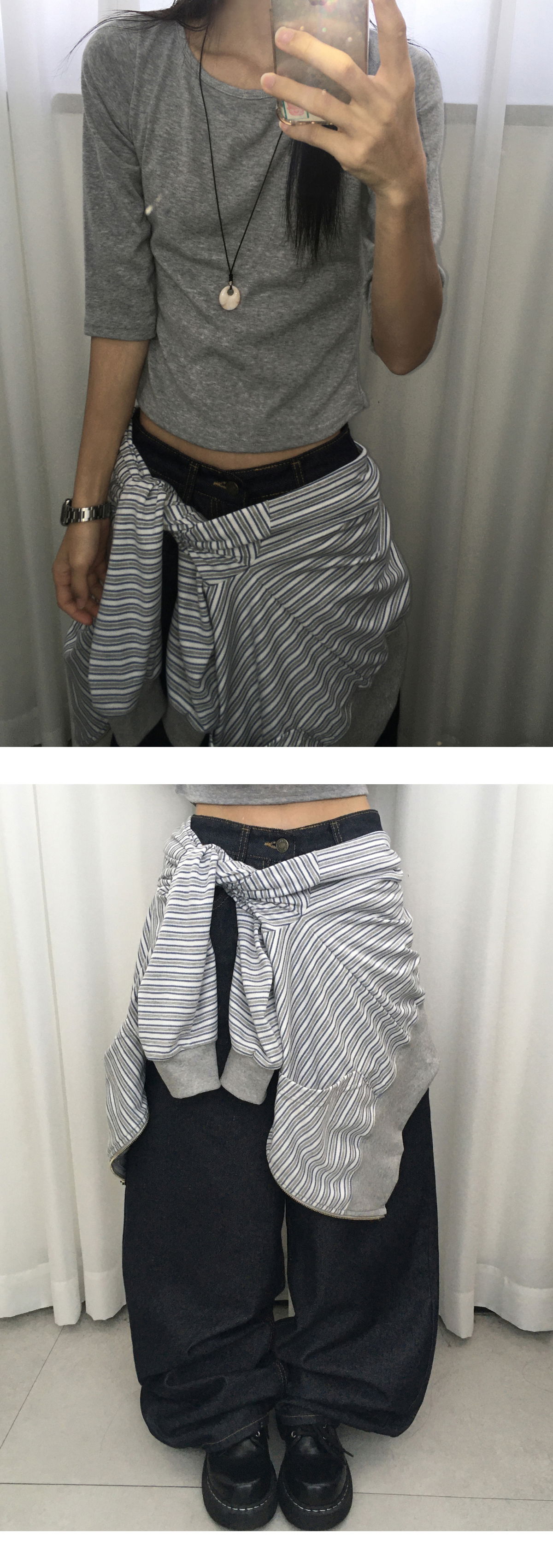 재킷 모델 착용 이미지-S1L7