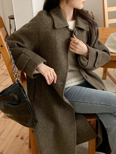 Ancho Single Collar Handmade Coat - 2 Colors