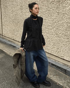 베르 프릴 가디건+머플러 (2color)