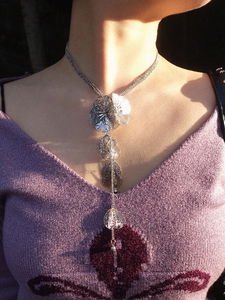 ︎ONLY VIVIC ︎BLOOM FLOWER DROP NECKLACE