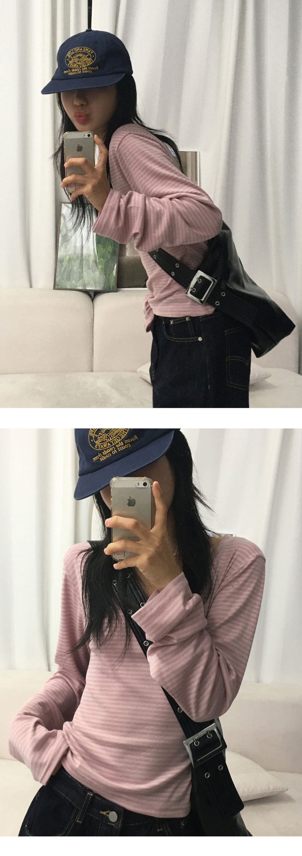 long sleeved tee model image-S1L32