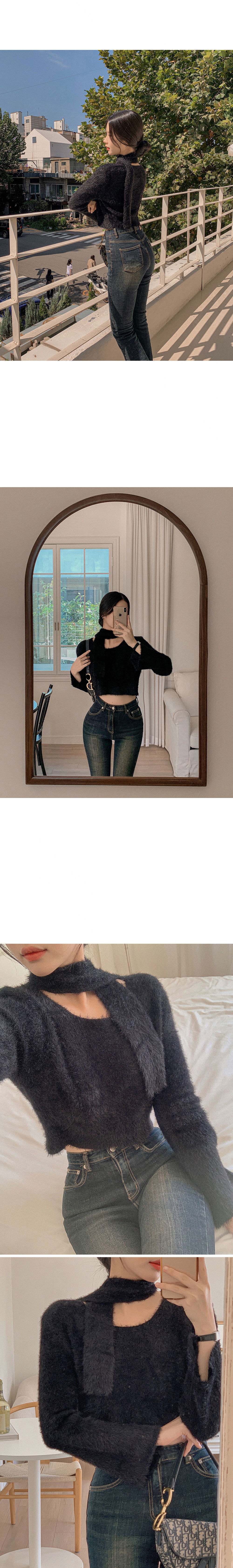 긴팔 티셔츠 모델 착용 이미지-S1L31