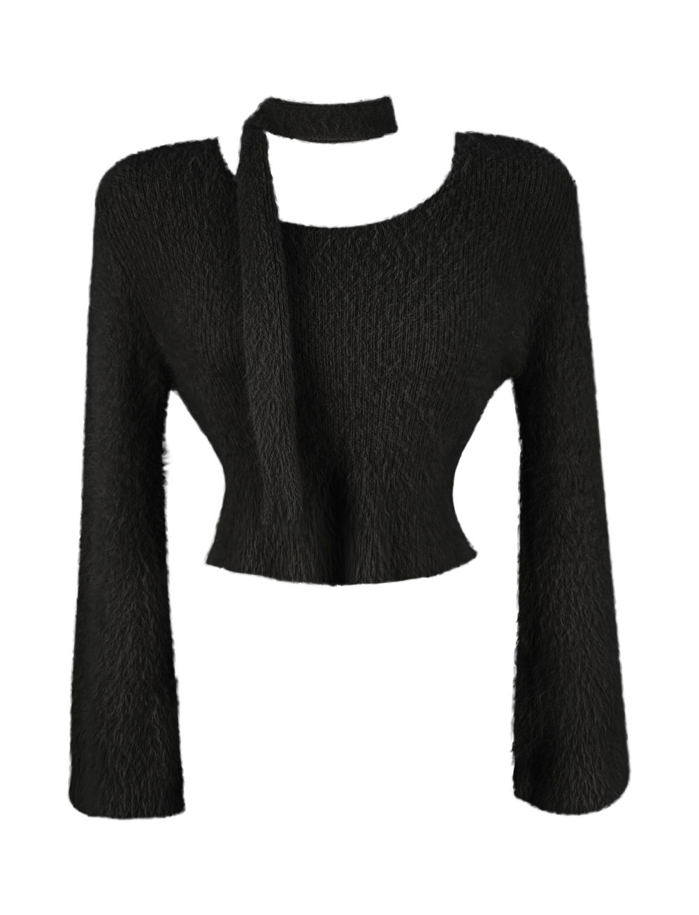 긴팔 티셔츠 브라운 색상 이미지-S1L34