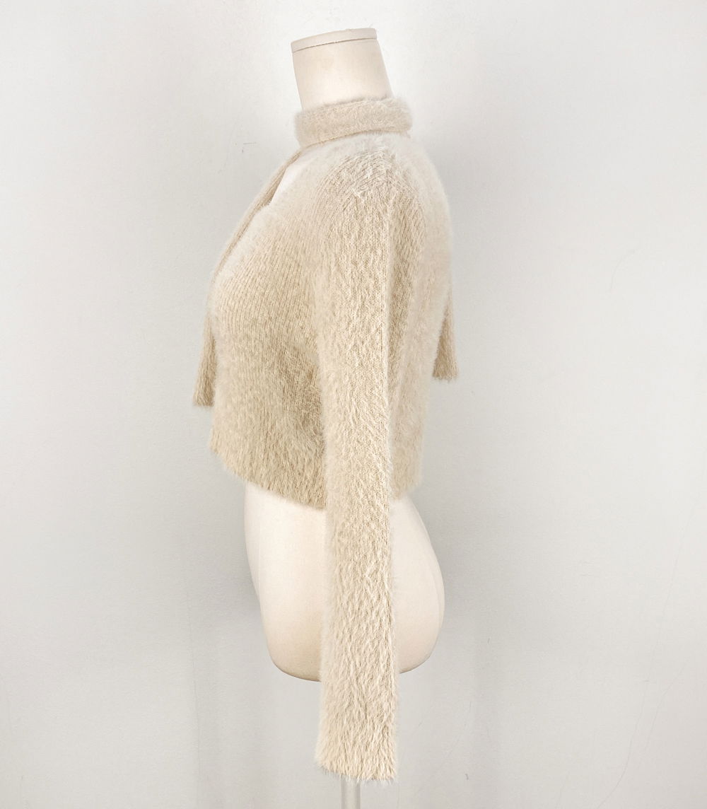 긴팔 티셔츠 크림 색상 이미지-S1L38