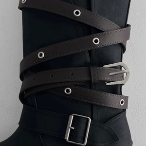 에티어 아일렛 더블 벨트