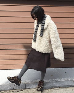 ウェーブラップミディスカート