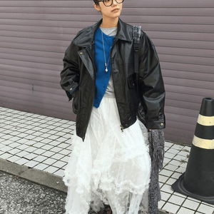 윈터 플리스 티어드 스커트 (2color)