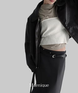 Perrotin Soft Fleece-lined Half- Turtleneck Short-Sleeve T-Shirt