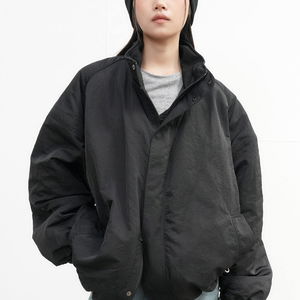 UNISEX 패디드 볼륨 블루종 봄버 점퍼