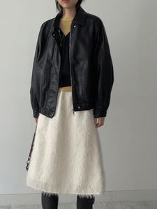 챕터 레더 루즈핏 블루종 점퍼 (2C)