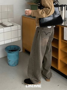 dirty loose denim (dirty taupe)