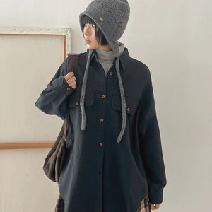 빅사이즈 55-99 츄릿 코튼 긴팔 셔츠 남방 셔켓