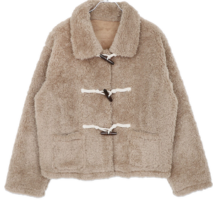 앤딩 카라 포켓 떡볶이 양털 뽀글이 퍼 자켓